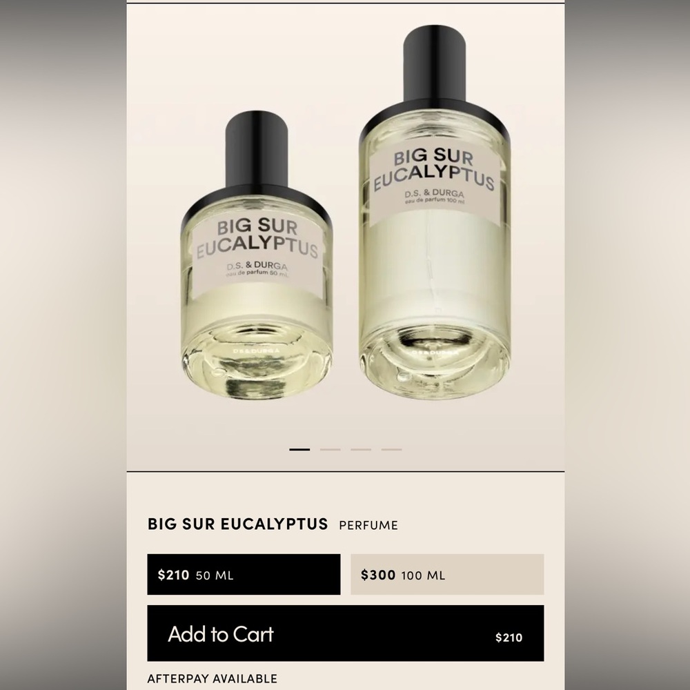 Unused 10oz spray DS & Durga Big Sur perfume